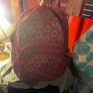 Vera Bradley pink bookbag